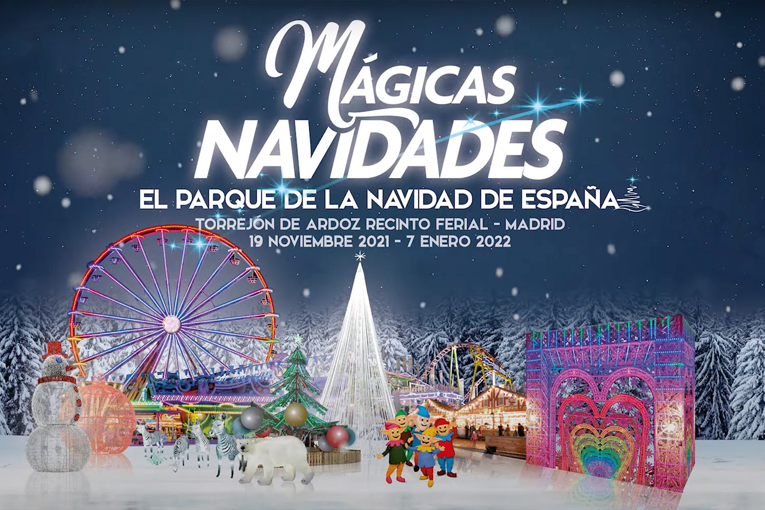 Cartel de Navidades Mágicas en Torrejón de Ardoz