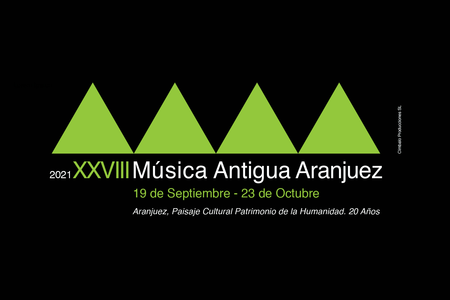 Cartel del XVIII Festival de Música Antigua de Aranjuez